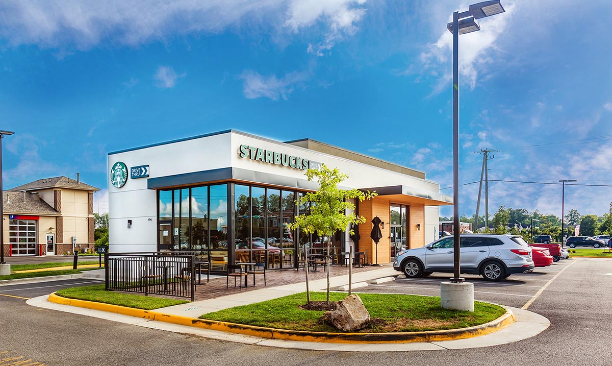Starbucks restaurant constructed within our Greenbrier Square project in Chesapeake, VA