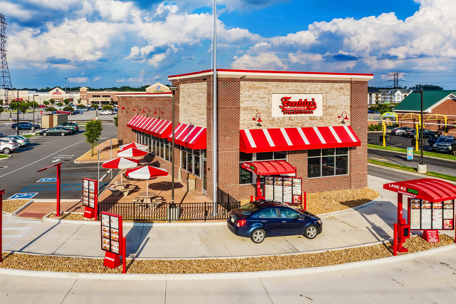 Freddy's restaurant constructed in Chesapeake, VA