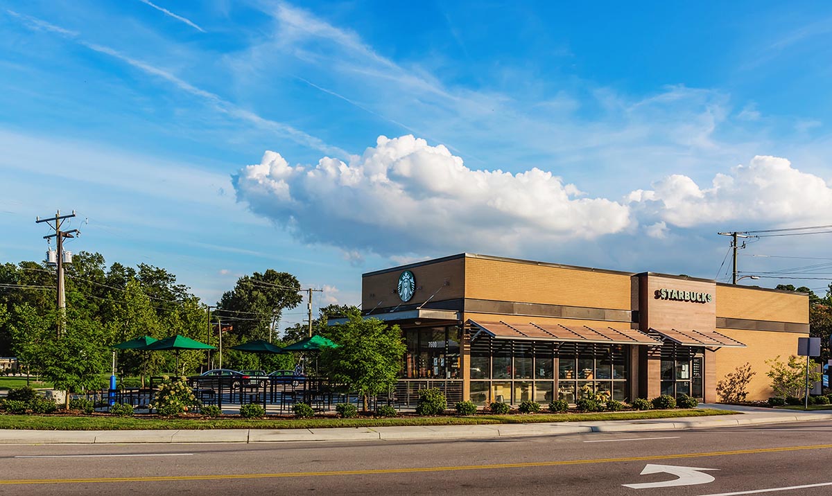 Starbucks restaurant constructed in Norfolk, VA