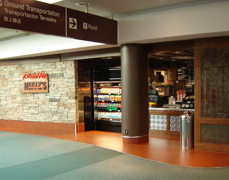 Neely's Bar-B-Que airport restaurant build out