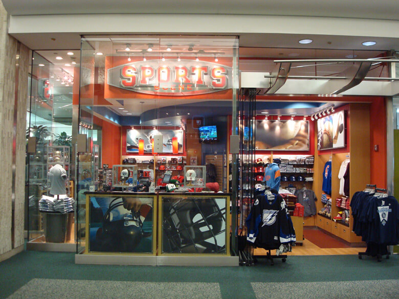 Sports Scene airport store built out