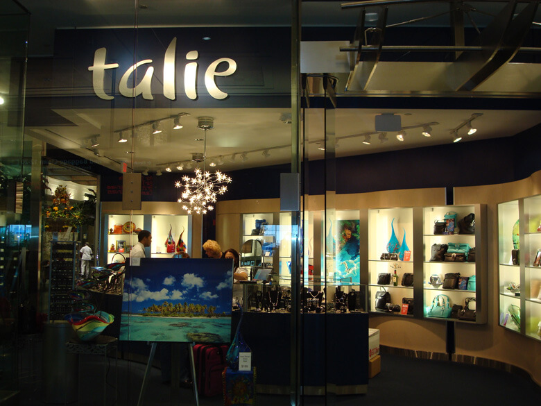 Talie airport store built out