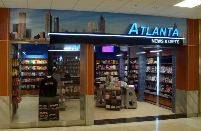 Atlanta News & Gifts airport store space build out