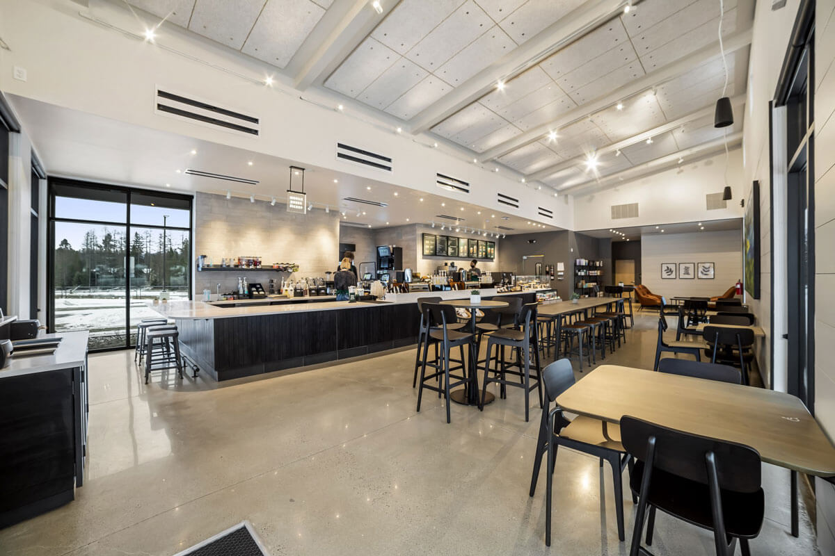 Starbucks store interior built in Montana