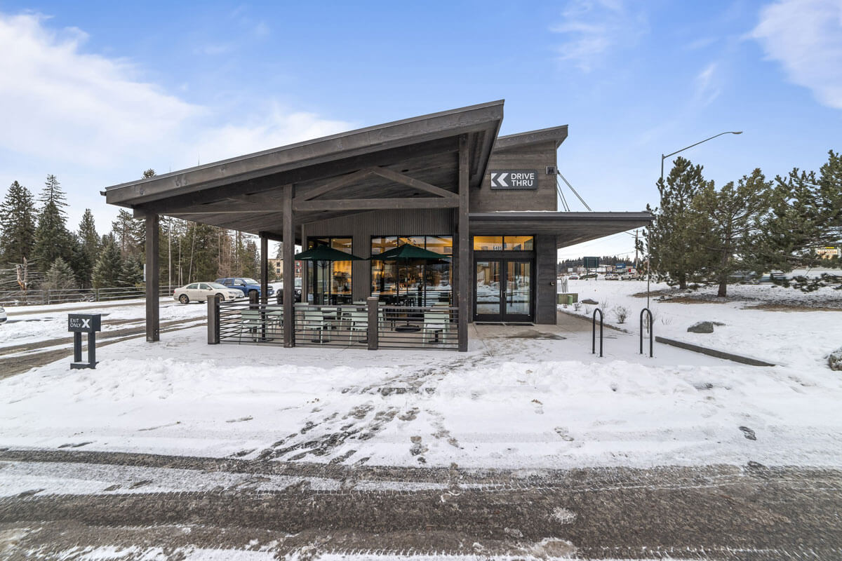 Starbucks store exterior built in Montana